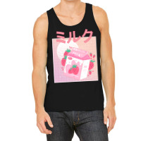 Japanese Aesthetics Kawaii Strawberry Milk Shake Tank Top | Artistshot