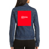 Enjoy Capitalism Sleeveless Top Stars Ladies Denim Jacket | Artistshot