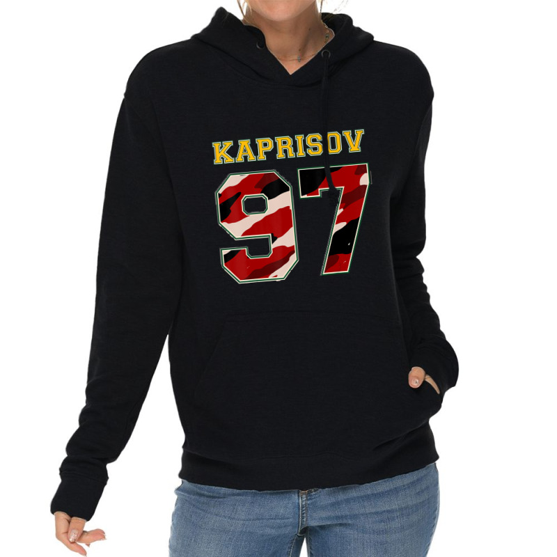 Hot Trend Kaprizov 97 Wild The Thrill Minnesota Pro Ice Hockey Lightweight Hoodie | Artistshot