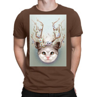 Kitten Horns Up Poster Aesthetic T-shirt | Artistshot