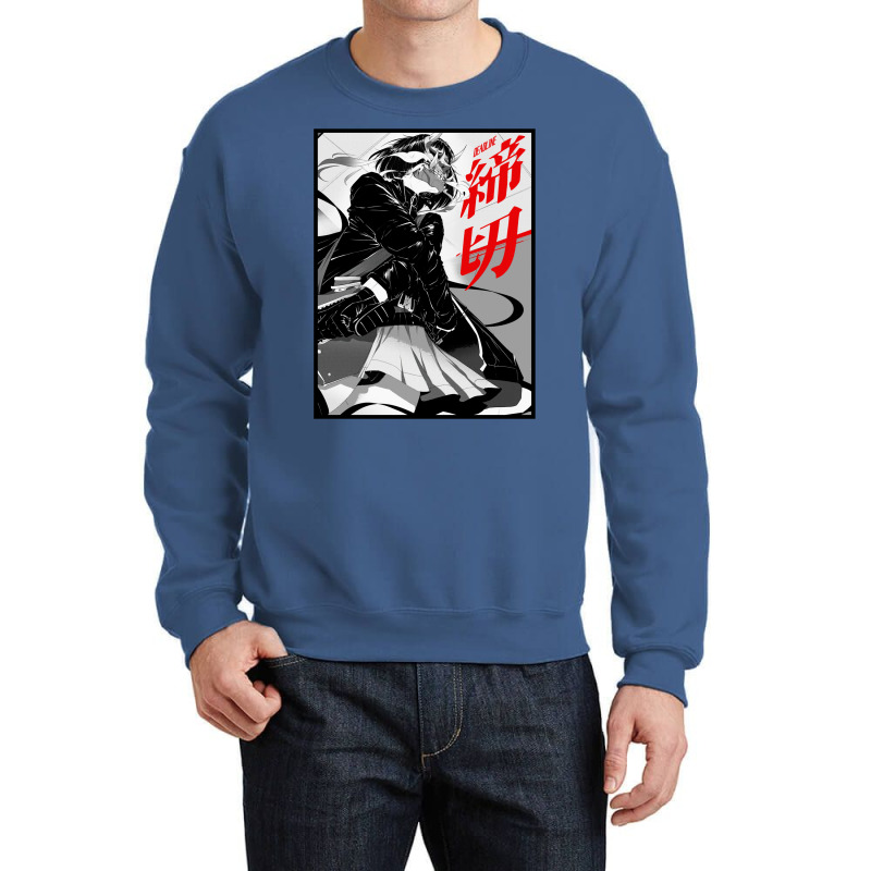 Japanese Cyberpunk Samurai Evil Mask Girl Crewneck Sweatshirt | Artistshot