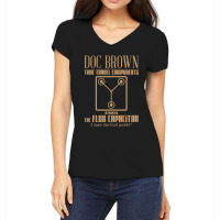 Doc Brown Time Travel Components Flux Capacitor Women's V-neck T-shirt | Artistshot