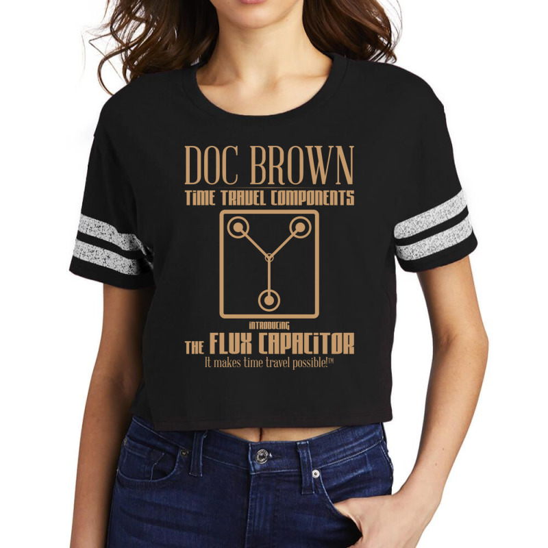 Doc Brown Time Travel Components Flux Capacitor Scorecard Crop Tee by TannerStagno | Artistshot