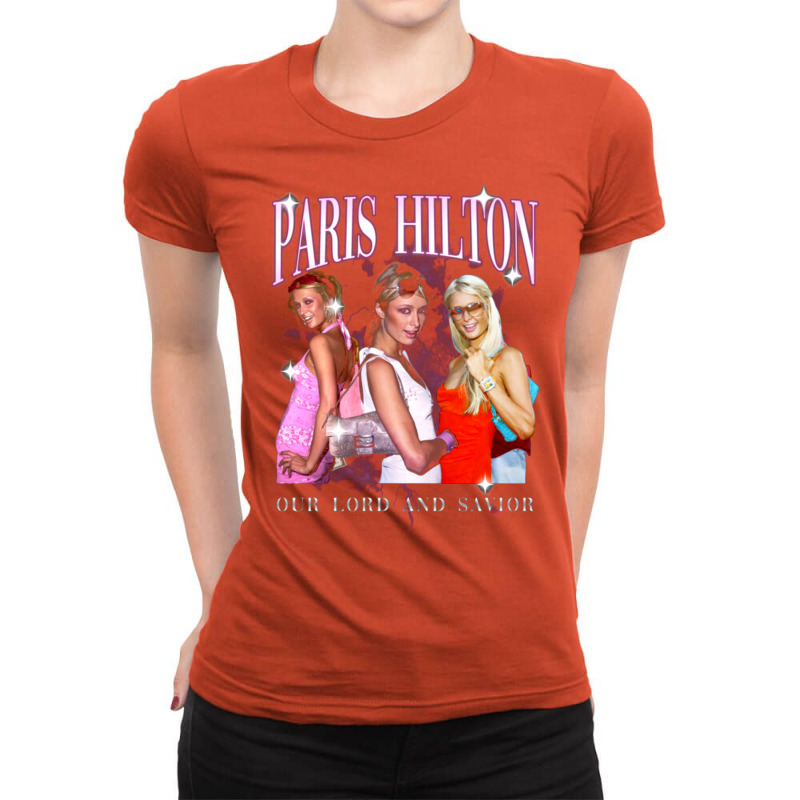 Paris Hilton 1 Ladies Fitted T-Shirt by majebiklaarw | Artistshot