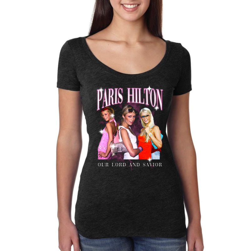 Paris Hilton 1 Women's Triblend Scoop T-shirt by majebiklaarw | Artistshot