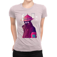 Japanese Cyberpunk Samurai Warrior Ladies Fitted T-shirt | Artistshot