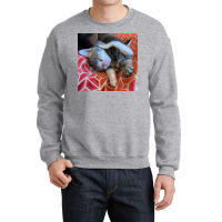 Kitten Snuggle Session Poster Girl Crewneck Sweatshirt | Artistshot