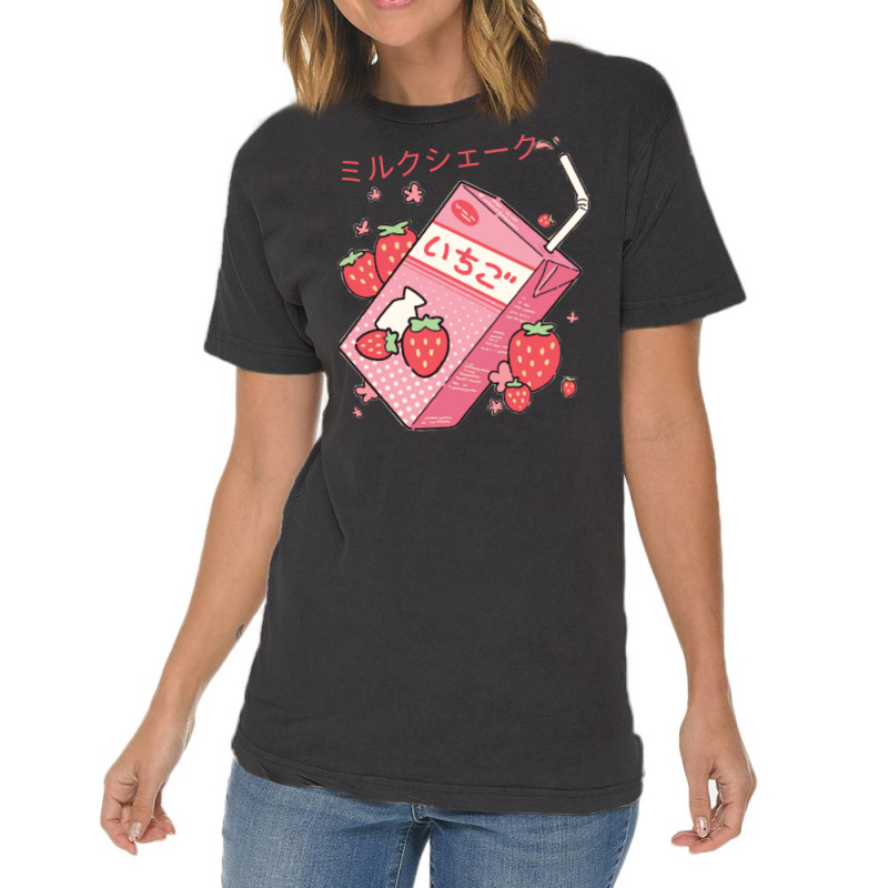 Japanese Kawaii Strawberry Milk Shake Essential Classic Vintage T-shirt | Artistshot