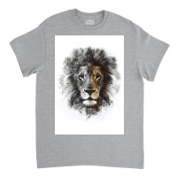 Lion Mono Poster Green Classic T-shirt | Artistshot