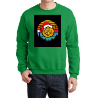 Of Funny Christmas Cat Abyssinian Retro Poster Crewneck Sweatshirt | Artistshot