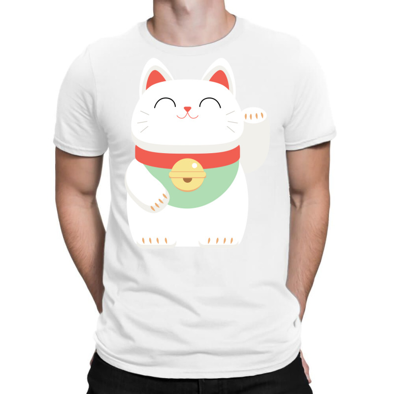 Japanese Maneki Neko Lucky Cat T-shirt | Artistshot