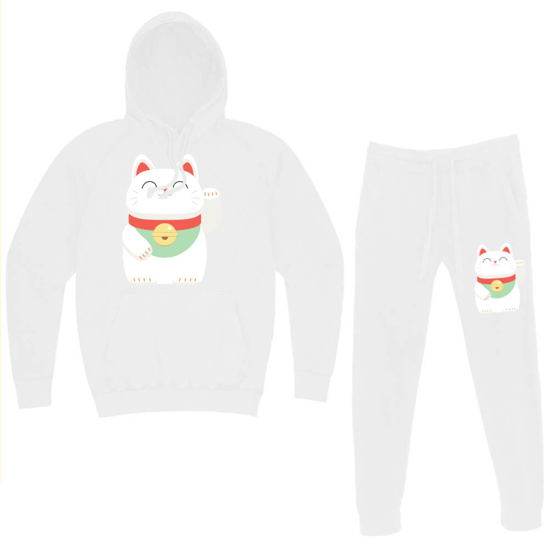 Japanese Maneki Neko Lucky Cat Hoodie & Jogger Set | Artistshot