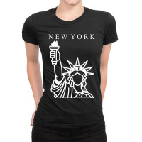 Liberty New York City Ladies Fitted T-shirt | Artistshot