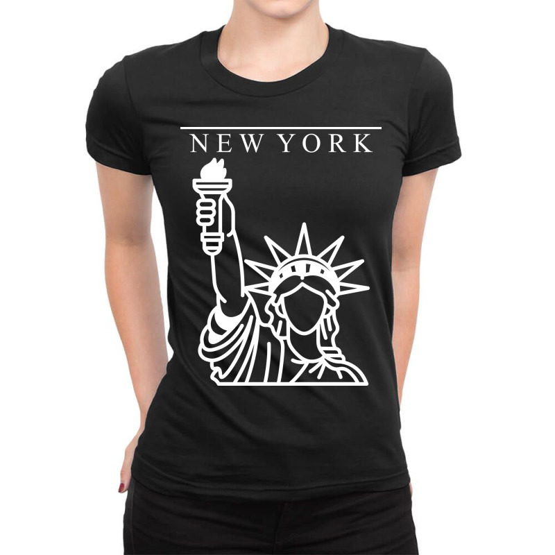 Liberty New York City Ladies Fitted T-Shirt by thebrandal | Artistshot