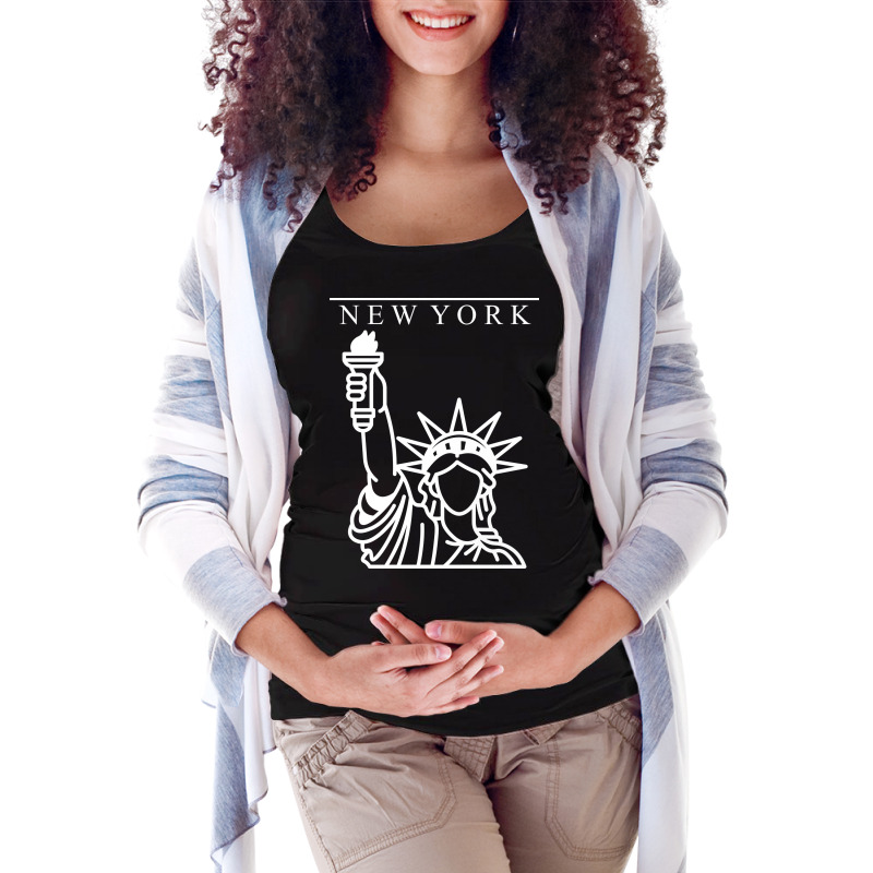 Liberty New York City Maternity Scoop Neck T-shirt by thebrandal | Artistshot