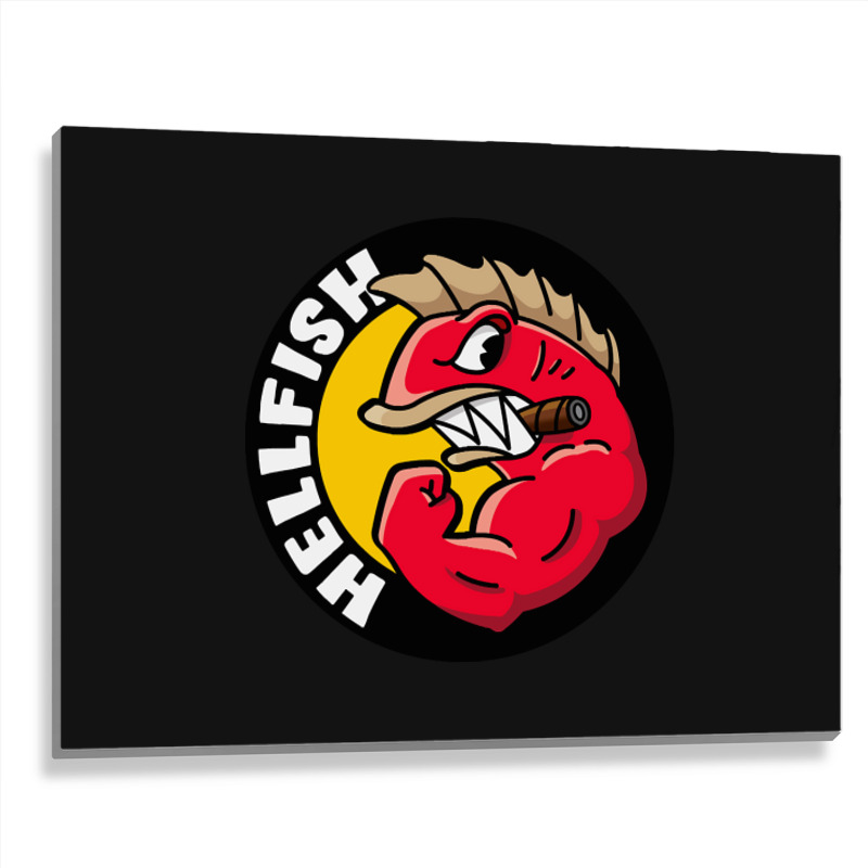 Trending Hellfish - Pocket Metal Print Horizontal | Artistshot