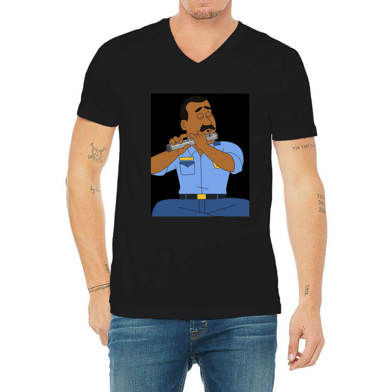 Paradise Pd Who Needs Criminals 11 V-Neck Tee by StarActon | Artistshot