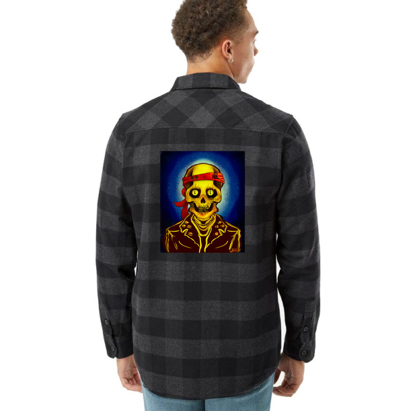 Metalpunk Death Reaper Motorcycle Bastard Rider Flannel Shirt by ReenaKonicek | Artistshot