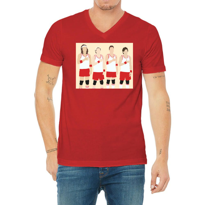 One Direction V-Neck Tee by wenzinhaisebo | Artistshot