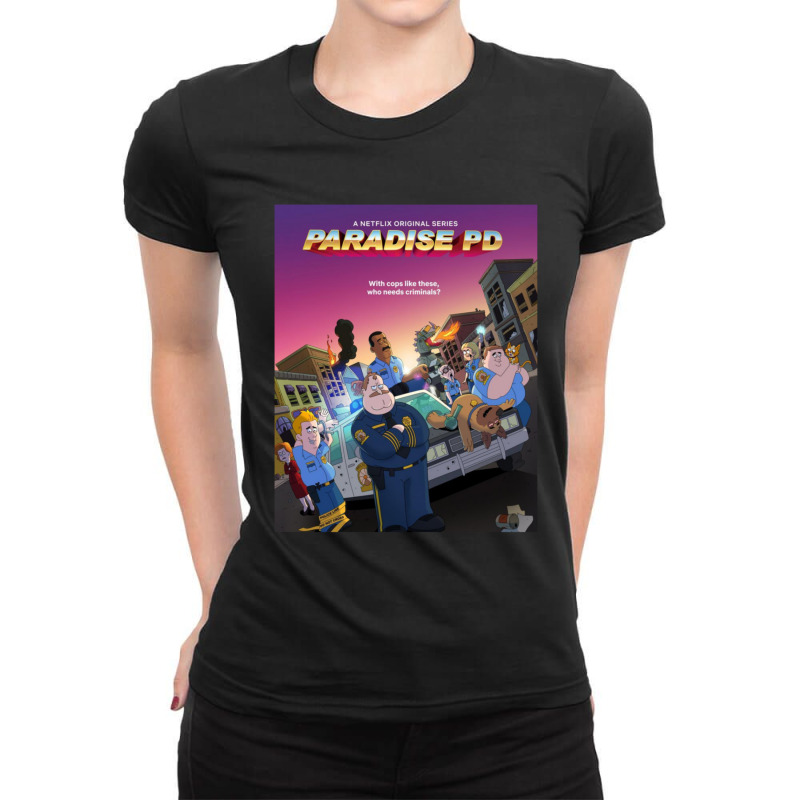 Paradise Pd Who Needs Criminals 71 Ladies Fitted T-Shirt by StarActon | Artistshot