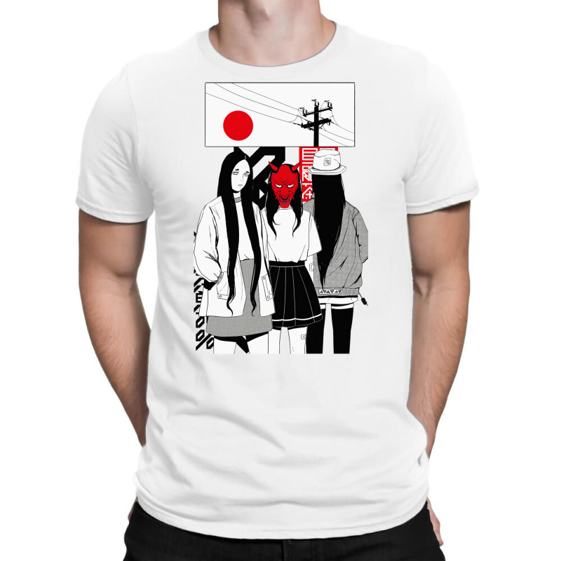 Japanese Urban Vaporwave Style Samurai Girls T-shirt | Artistshot