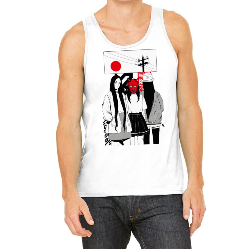 Japanese Urban Vaporwave Style Samurai Girls Tank Top | Artistshot