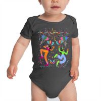 Dancing Colorful Space Baby Bodysuit | Artistshot