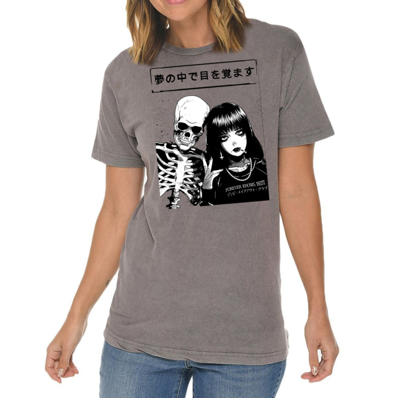 Japanese Vaporwave Spooky Love Vintage T-shirt | Artistshot