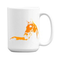 Trending Horse Silhouette Horse Illustration Colorful 15 Oz Coffee Mug | Artistshot