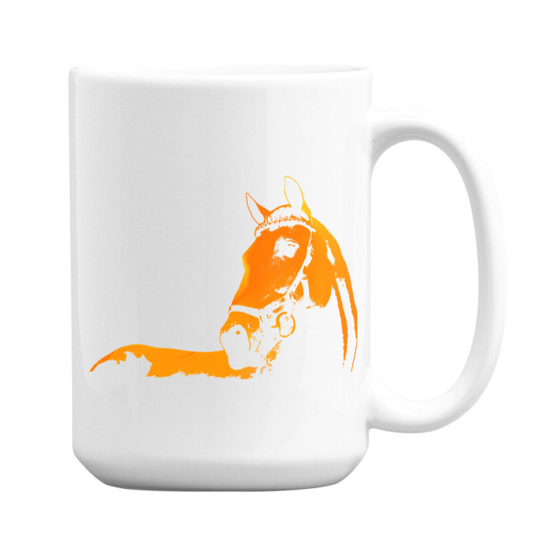 Trending Horse Silhouette Horse Illustration Colorful 15 Oz Coffee Mug | Artistshot