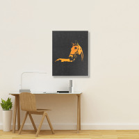 Trending Horse Silhouette Horse Illustration Colorful Portrait Canvas Print | Artistshot