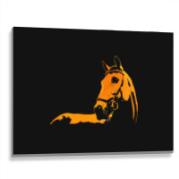 Trending Horse Silhouette Horse Illustration Colorful Metal Print Horizontal | Artistshot