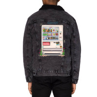 Japanese Vending Machine   Thirsty Unisex Sherpa-lined Denim Jacket | Artistshot