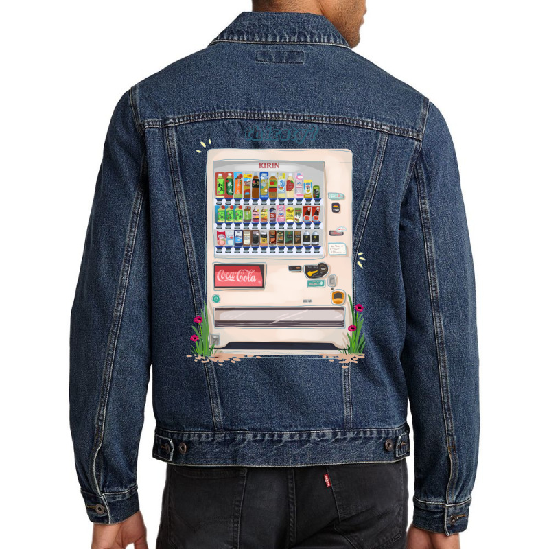 Japanese Vending Machine   Thirsty Men Denim Jacket | Artistshot