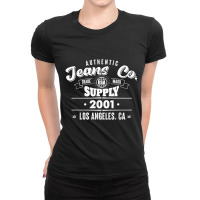 Los Angeles California Republic 2001 Vintage Birthday T Shirt Ladies Fitted T-shirt | Artistshot