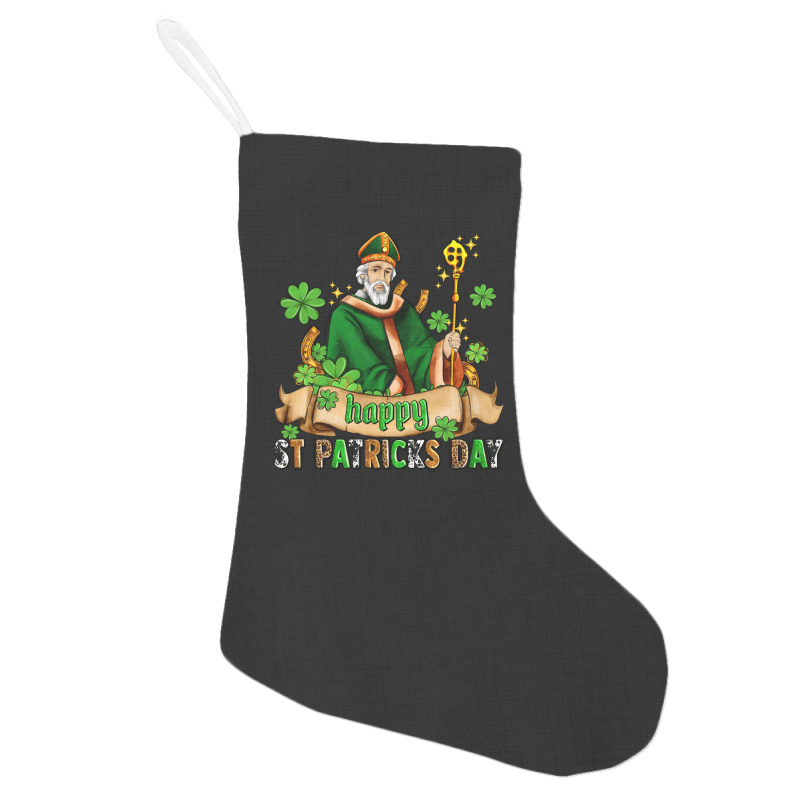 Happy St Patricks Day With St Patricks Holiday Stocking | Artistshot