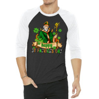 Happy St Patricks Day With St Patricks 3/4 Sleeve Shirt | Artistshot