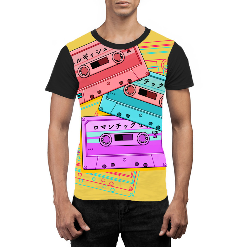 Japanese Version The Cute Set Of Retro Mixtapes (80s Graphic T-shirt | Artistshot