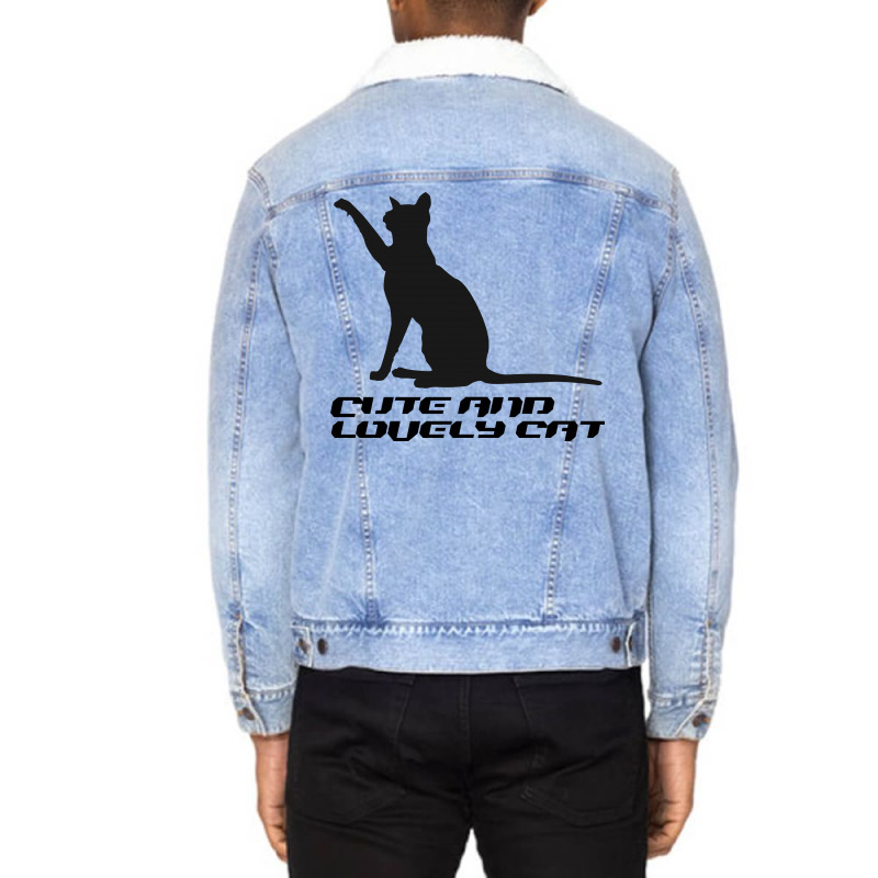 Cat Unisex Sherpa-lined Denim Jacket | Artistshot