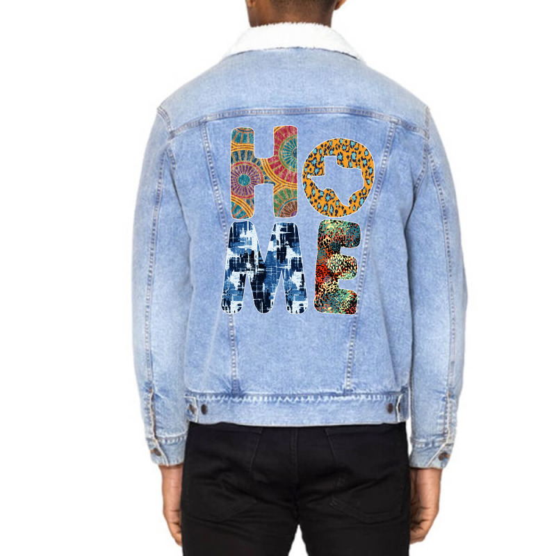 Home Texas For Dark Unisex Sherpa-Lined Denim Jacket by autlu2024 | Artistshot