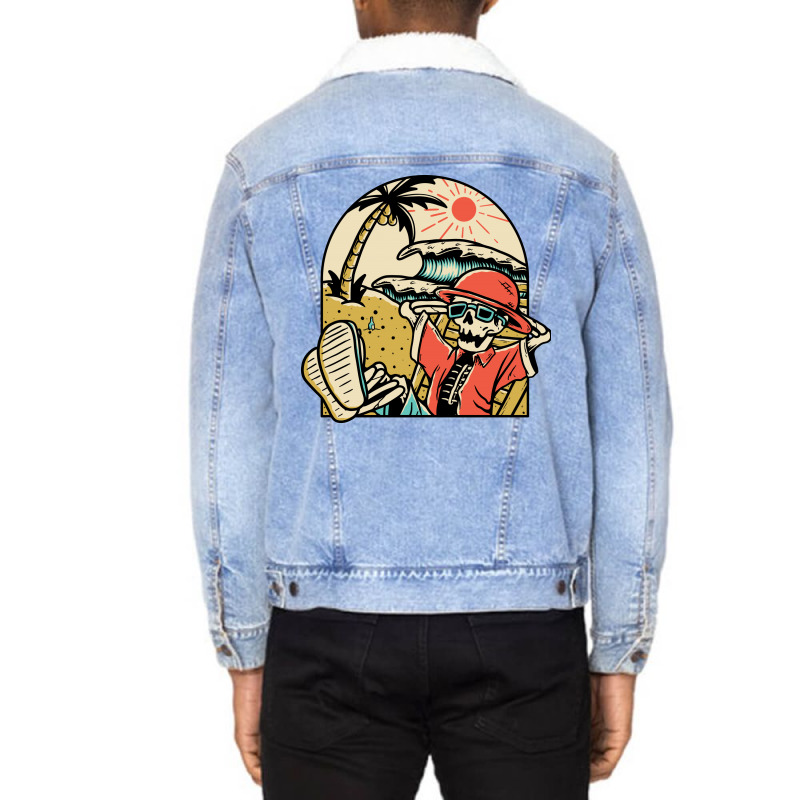 Have A Break Unisex Sherpa-Lined Denim Jacket by Quilimo | Artistshot