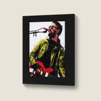 Liam Fray Portrait Canvas Print | Artistshot