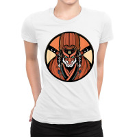 Retro Japanese Samurai Warrior Monster Grunge Vintage Gift T Shirt Ladies Fitted T-shirt | Artistshot