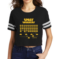 Space Invaders Scorecard Crop Tee | Artistshot