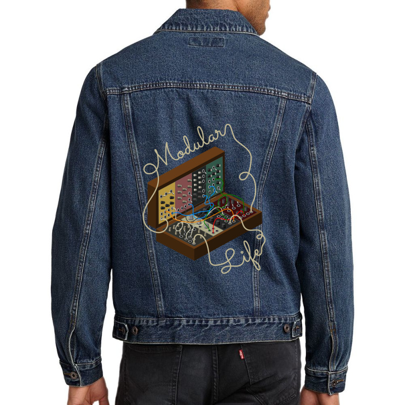 Modular Synthesizer Life For Electronic Musician Classic Men Denim Jacket | Artistshot