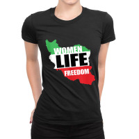 Women Life Freedom Support Women Rights Mahsa Free Iran Tank Top Ladies Fitted T-shirt | Artistshot