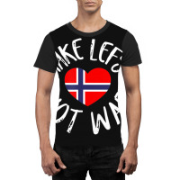 Trending Lefse Norwegian Flag Heart Make Lefse Not War Graphic T-shirt | Artistshot