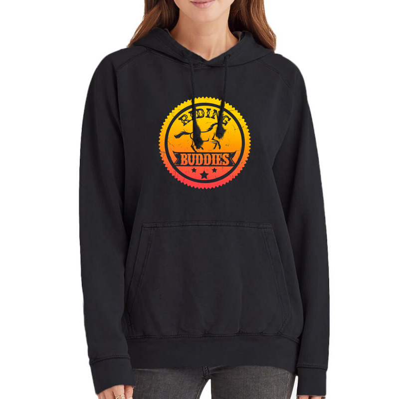 Hot Trend Horse Lover Equestrian Riding Buddies Girl Vintage Hoodie | Artistshot