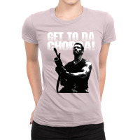 Arnold Man Schwarzenegger Da Choppa Classic   Girl Ladies Fitted T-shirt | Artistshot