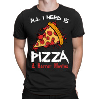 Bloody Pizza Horror Movies Costume Funny Food Halloween Gift T-shirt | Artistshot